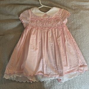 Pink Smocked Baby Dress